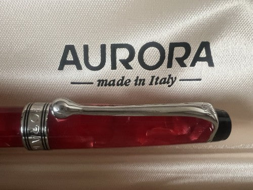 AURORA Optima Auroloide Mini Ballpoint Pen Fire Limited Edition 11 Cm 