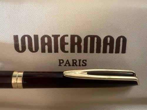 🔴 WATERMAN penna sfera lacca marmorizzata Emisphere francese nuova MAI USATA