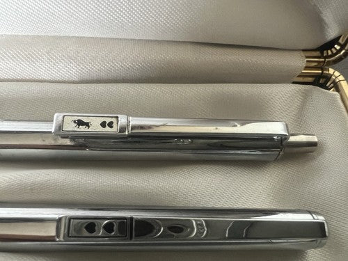 🔴 PAPERMATE Kugelschreiber + 2 Vintage-Metall-Druckbleistifte (3-teilig) 