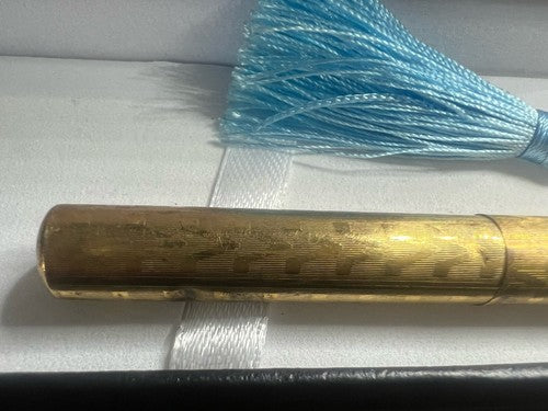 🔴 Penna stilografica ottone leva funziona e SCRIVE vintage del 1920