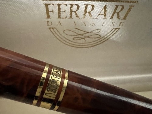 Ferrari Stylo-Plume Stylo à Plume Laque Effet Bois Iridium M A Cartouche