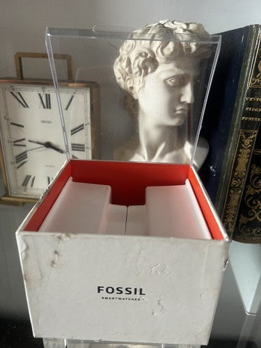 🔴 FOSSIL box scatola orologio SMARTWATCH cofanetto custodia GARANZIA ISTRUZIONI