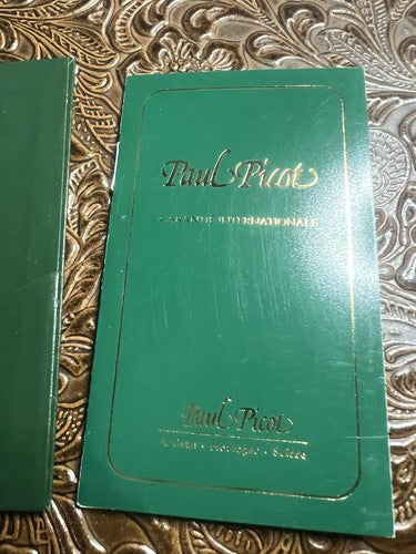 🔴 PAUL PICOT certificato GARANZIA INTERNAZIONALE orologio porta garanzia pelle