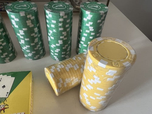 Modiano Jetons 200 Pièces Blister Cartes De Jeu Casino + Livre Sklansky