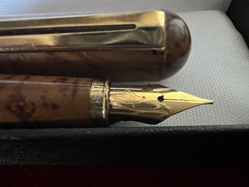 Marksman Stylo-Plume Stylo à Plume Effet Bois A Cartouche Écrit Parfaitement