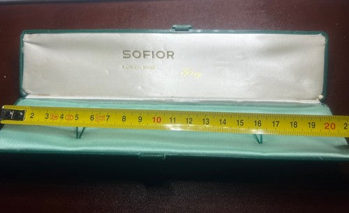 🔴 SOFIOR GREY box scatola orologio cofanetto custodia verde seta vintage