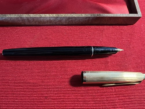 🔴 AURORA penna stilografica 888 P duo cart pennino ORO M scrive vintage C