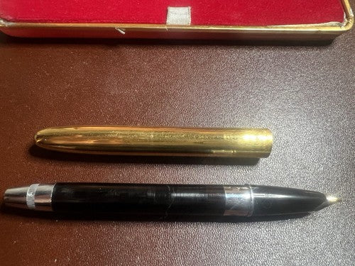 🔴 AURORA penna stilografica 88K Aquila placcata pennino ORO M vintage 2196034