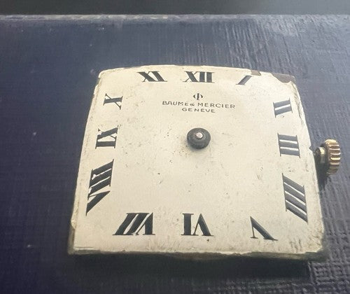 🔴 BAUME & MERCIER orologio movimento BM150 quadrante, corona ricambi vintage