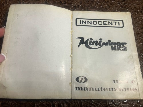 Mini Minor MK2 Owner's Manual Vintage ORIGINAL