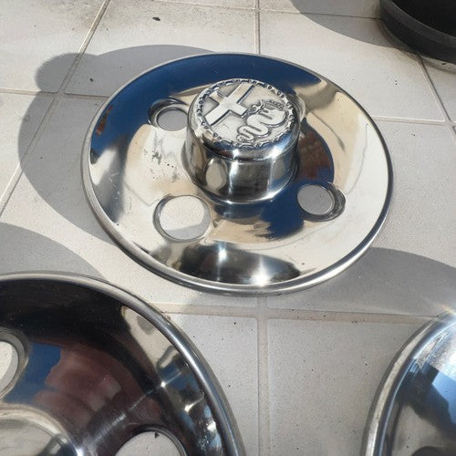 ALFA ROMEO GIULIA, DUETTO, GTV Wheel Cup, Chrome Wheel Cover ORIGINAL