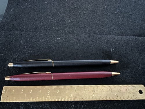 Cross Penne Sphère Laque Noire Et Bordeaux Classique Century Scrivono Avec Box