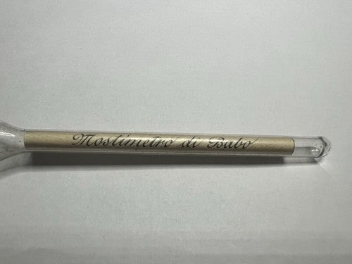 🔴 MOSTIMETRO di BABO gleuconometro vino mosto ampolla vetro temperatura antico