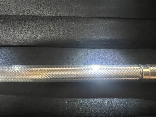 🔴 Kugelschreiber aus massivem 925er Silber, mit 925er Stempel zur Personalisierung, schreibt 2 