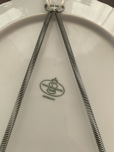 Tirschenreuth Assiette Porcelaine Germany A Mur Chevalier 3 Vintage 25 CM