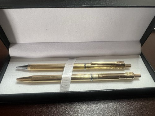 Ballograf Stylo-Plume Sphère Crayon Mécanique Signum Dorées Vintage 11
