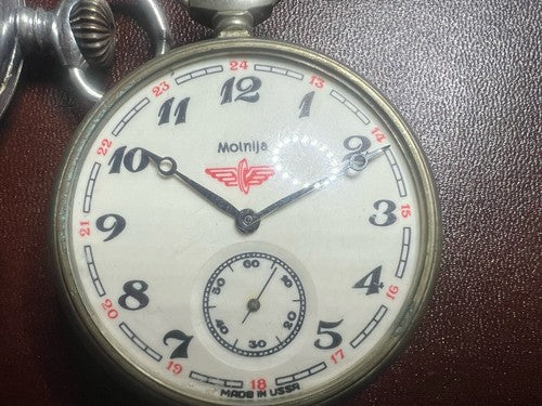 🔴 Orologi tasca MOLINJA WINTHAL pezzi parti ricambio treno locomotiva vintage