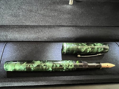 DE WATERMAN Stylo-Plume Stylo à Plume Levier Celluloid Ideal Or 14 KT Vintage