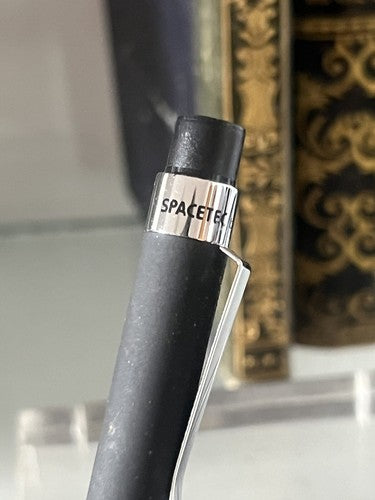 🔴 FISCHER Spacetec penna sfera nera meccanismo a pulsante scrive, vintage