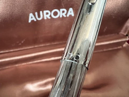 Aurora Pen Sphere Chrome Marking Perfectly Original Vintage Years 70