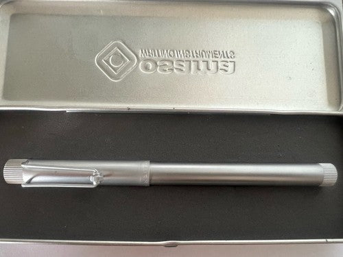 🔴 OSAMA penna sfera roller alluminio con scatola e contro scatola