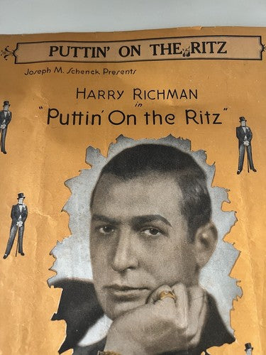 🔴 ALICE IM WUNDERLAND Noten Harry Richman PUTTIN ON THE RITZ 1920 