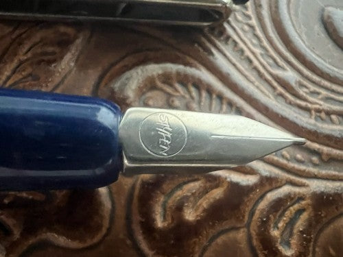 🔴 STYPEN French fountain pen silkscreen profile woman cartridge writes 