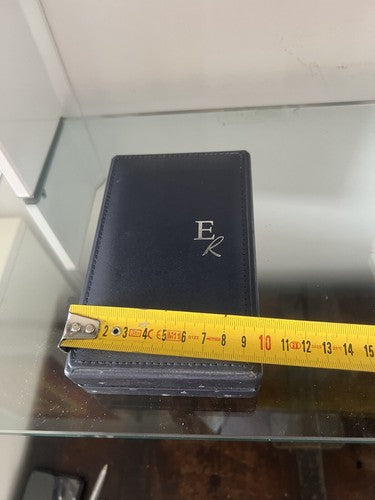 🔴 RE CARLO scatola collana gioiello custodia rigida con fermi come foto