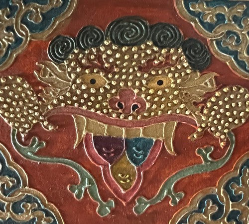 Boîte à Bijoux Chinoise Bois Dragon Peinture Coffret Trésor Trousse Vintage 12