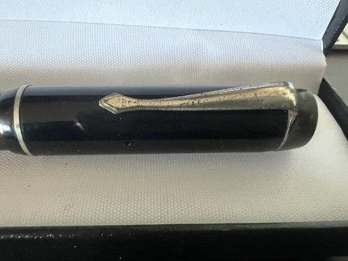 MENTMORE Zelluloid-Füllfederhalter Diplom Druckknopf Schreibt Vintage 