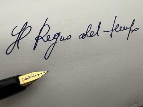 Elmitex Stylo-Plume Stylo à Plume Et Sphère By Montegrappa Laque Noire / Rétro