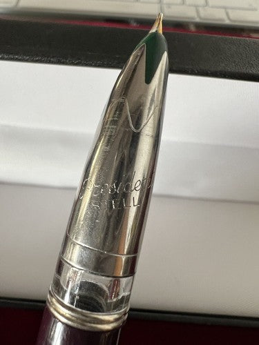 🔴 VIS PEN penna stilografica PISTONE President Acumatic pennino ORO vintage