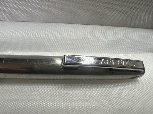 🔴 SHEAFFER's penna sfera nera cromata clip a scatto vintage