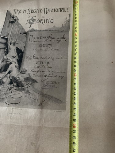 Regno Italie Vittorio Emanuele III Tir Signe Torino Concorso Officiels 1907