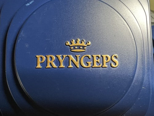 🔴 PRYNGEPS scatola cronografo uomo crono Valjux + porta garanzia pelle vintage