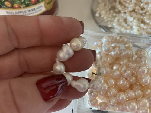 Perles Authentique D'Époque Et Non, Aussi Rose, Scaramazze Tailles 685 Gramm