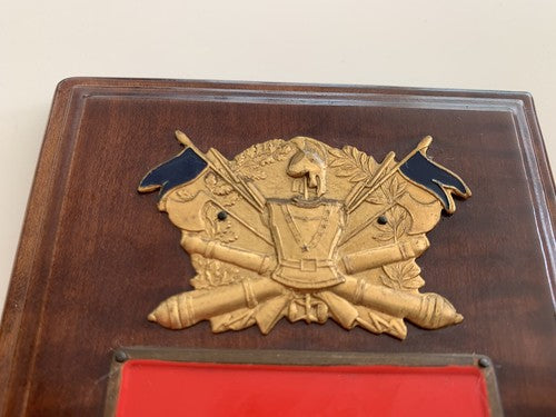 🔴 CREST militare CED Regione Militare Nord Ovest scudo legno