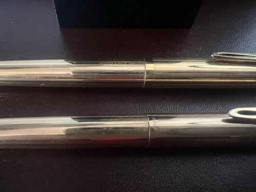 🔴 AURORA penna sfera e matita meccanica set serie AQUILA dorate vintage