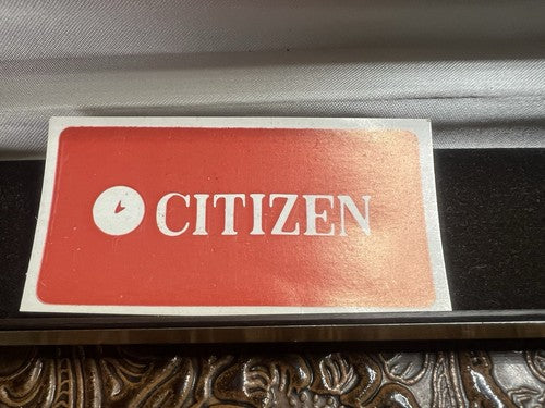 Citizen Trousse Montre en Quartz Coffret Housse Garantie Vintage 1995 