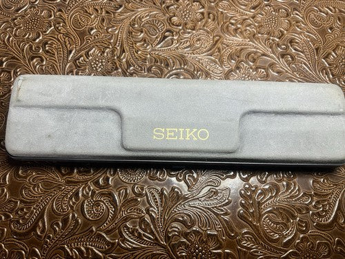 Seiko Box Watch Box Case Flocked Stops Vintage