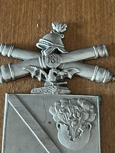 🔴 Crest 131 REGGIMENTO ARTIGLIERIA CORAZZATA ARIETE scudo legno metallo