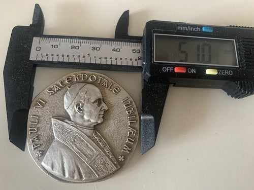🔴 Medaglia PAOLO VI giubileo sacerdotale ordine francescani 1221 1971