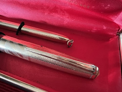 Zenith Füllfederhalter-Set, Extra-Stift, Gold und Bleistift, mechanisch, Vintage 