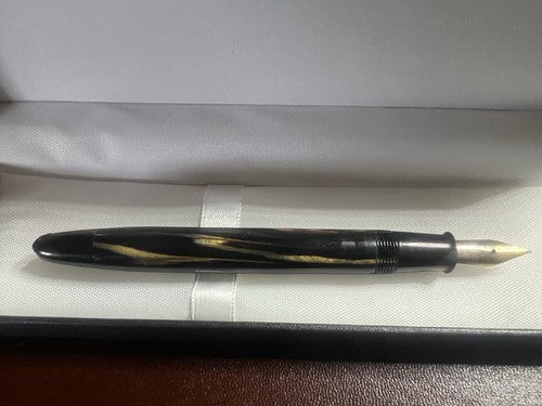 🔴 ASTURA penna stilografica 82 celluloide pulsante di fondo vintage SCRIVE