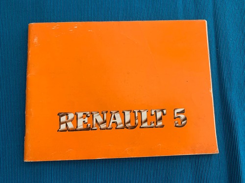 🔴 RENAULT Libretto auto uso e manutenzione vintage ORIGINALE DEL 1980