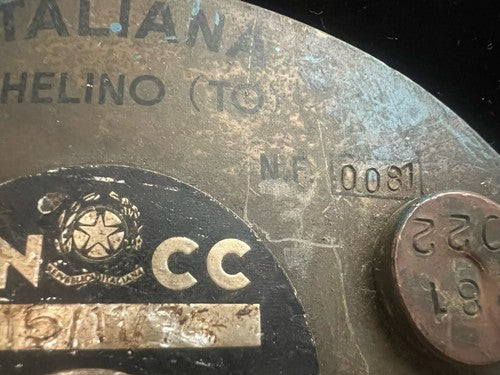 Plaques Ancc Fram Italienne Médailles Métal Armoiries Vintage Numérotés