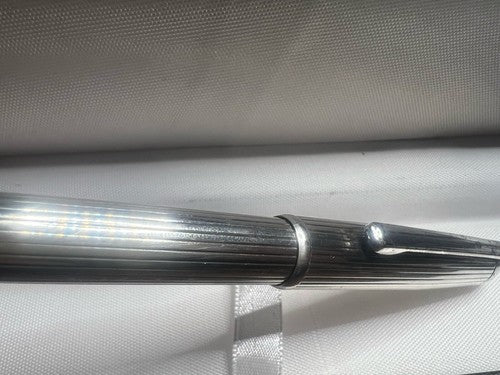 🔴 LECCE PEN penna sfera ARGENTO 925 MASSICCIO meccanismo rotazione scrive