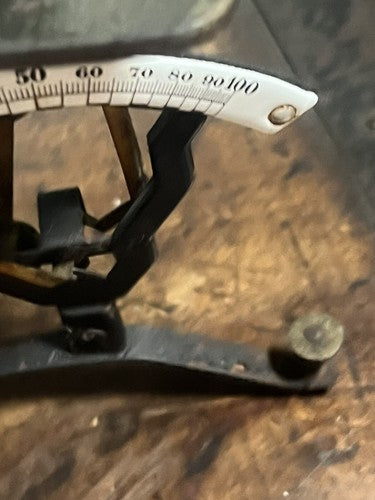 Balance Bascule Lettres Poste de Précision Fonctionne Avec Céramique Vintage