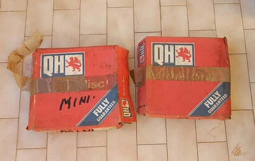 🔴 MINI 2 DISCHI anteriori freno QH per auto ORIGINALI D’EPOCA