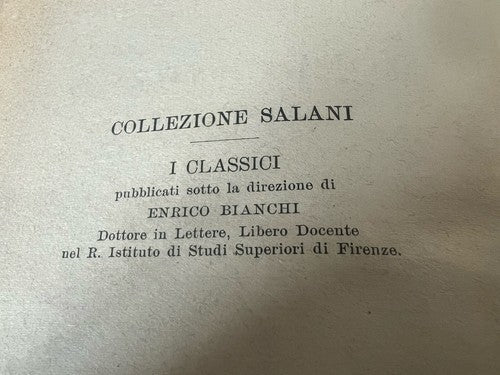 🔴 Manzonis Buch DIE VERLOBTE (Salani-Kollektion), Hardcover-Leinwandeinband 